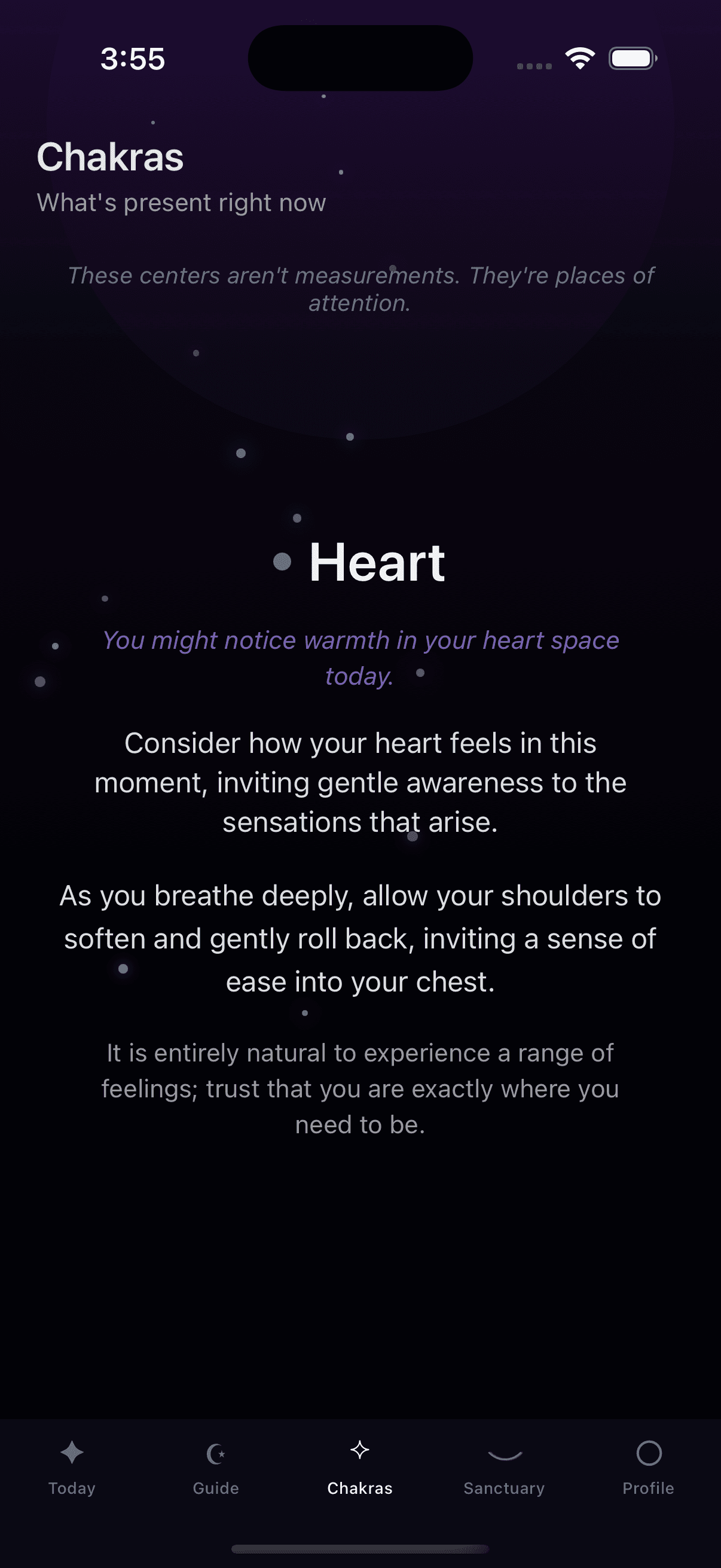 Chakra insights focusing on the heart